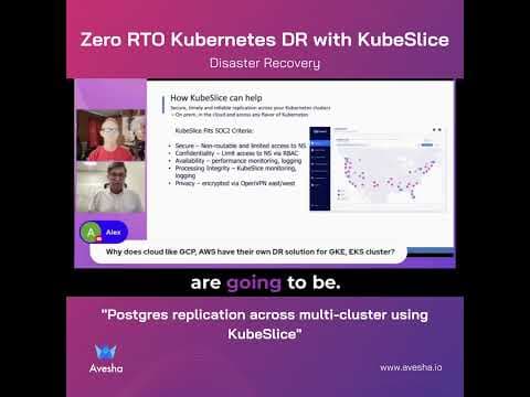 Postgres replication across multi-cluster with KubeSlice
